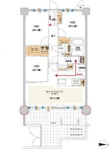 ミオカステーロ横濱中山Ⅱ 間取り