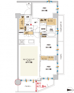 ミオカステーロ横濱中山Ⅱ 間取り