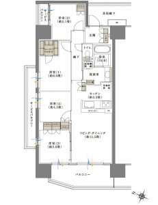 ブリリアシティふじみ野間取り