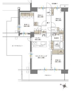 ブリリアシティふじみ野間取り