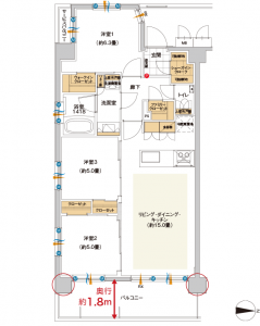 ミオカステーロ横濱中山Ⅱ 間取り