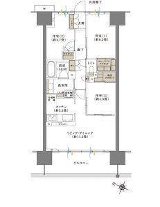 ブリリアシティふじみ野間取り