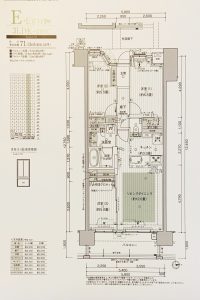 Eタイプ 3LDK 71.13㎡　出典：物件資料