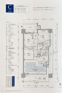 Cタイプ 3LDK 71.34㎡　出典：物件資料