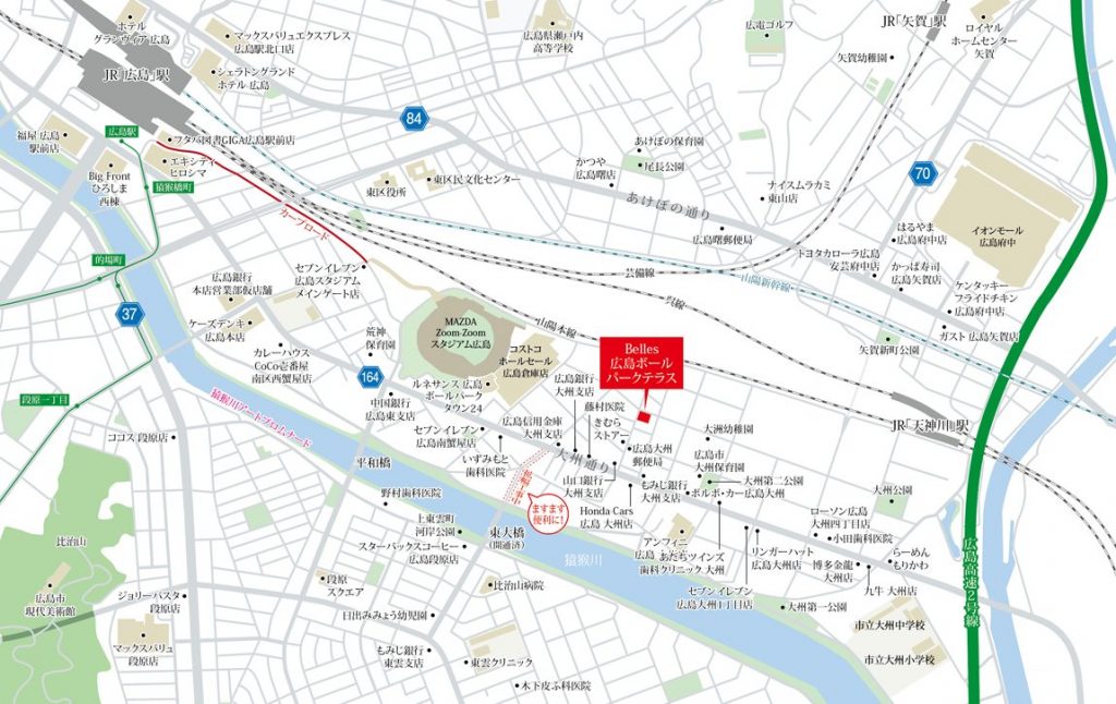 建物周辺広域図　出典：公式HP