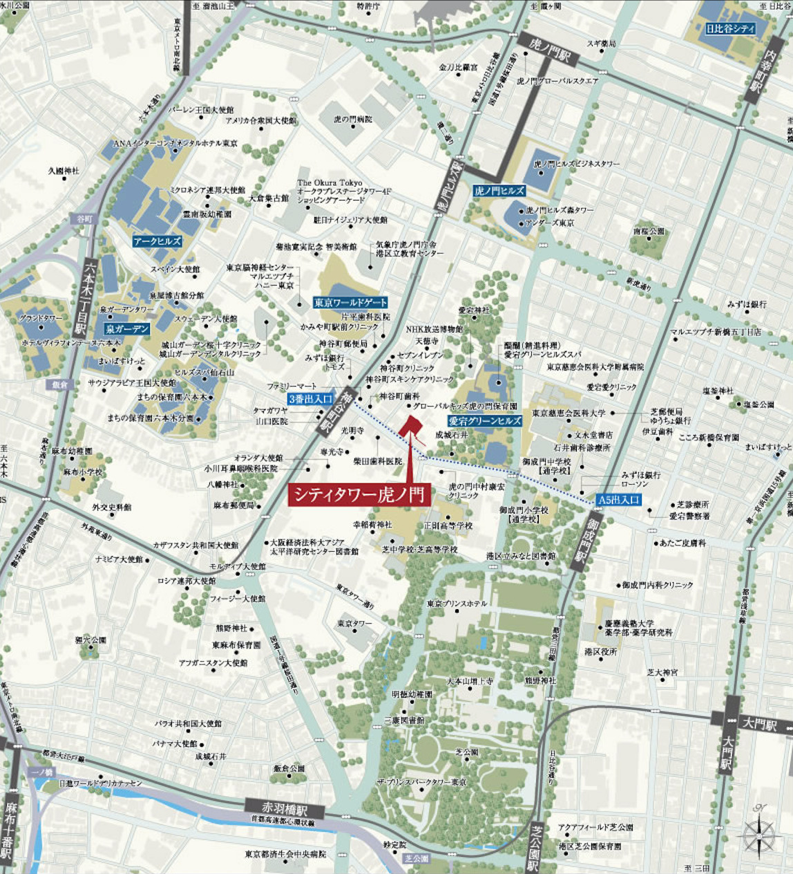 シティタワー虎ノ門 虎ノ門ヒルズと虎麻プロジェクトの間のラストリゾート 現地おすすめルート映像 クリスティーヌ スムラボ