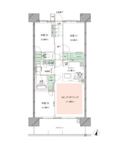 ブランズシティ湘南台　間取り