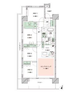 ブランズシティ湘南台　間取り