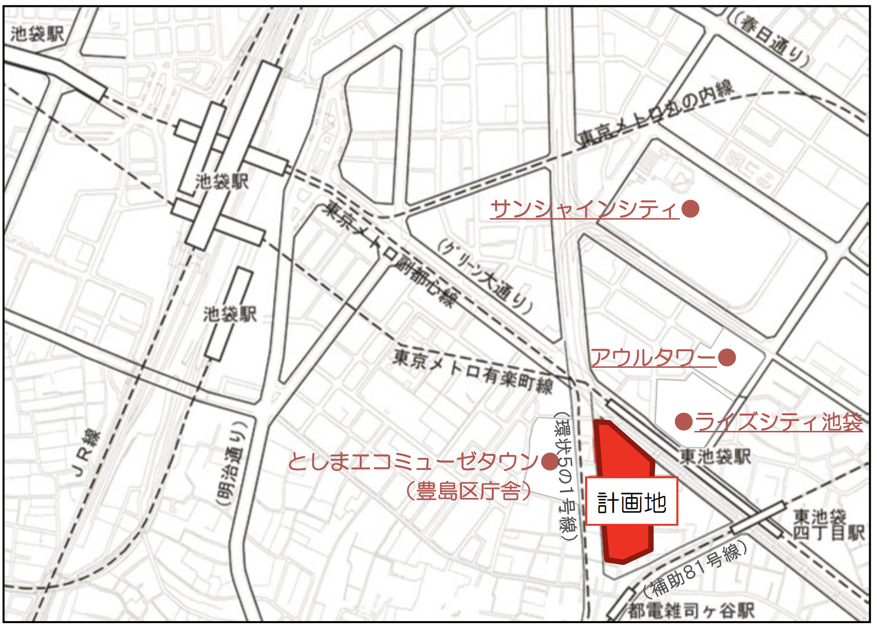 南池袋二丁目c地区 現地映像と計画概要 クリスティーヌ スムラボ