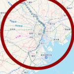 東京新宿を中心に据えた図