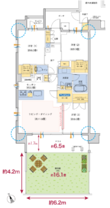 クレアホームズ府中西府スカイビュー　間取り