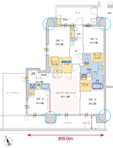 クレアホームズ府中西府スカイビュー　間取り