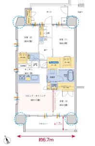 クレアホームズ府中西府スカイビュー　間取り