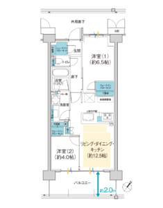 スカイプラザ・ユーカリが丘 ゲートフロント　間取り