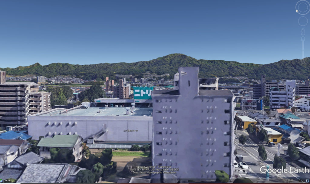 東側の眺望　出典：GoogleEarthpro