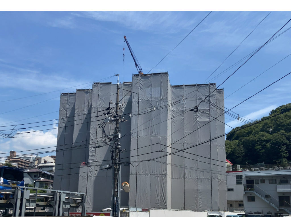 建築中のヴェルディ牛田新町