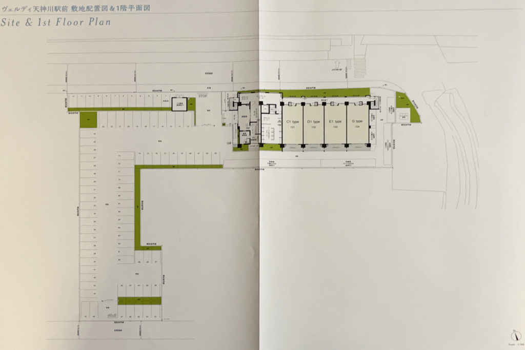 建物配置図　出典：物件資料