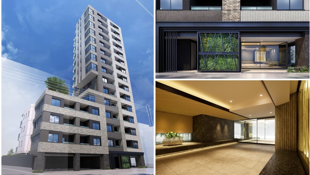 ブランズ武蔵小山の外観と共用部（住井はな）スムラボ