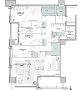 グランドメゾンThe本山鹿子町（Aタイプ）