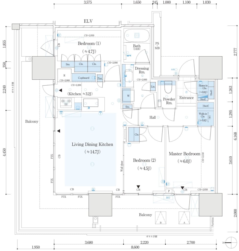 67Awnタイプ間取り