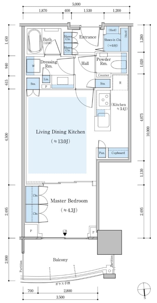 W-44Anタイプ間取り
