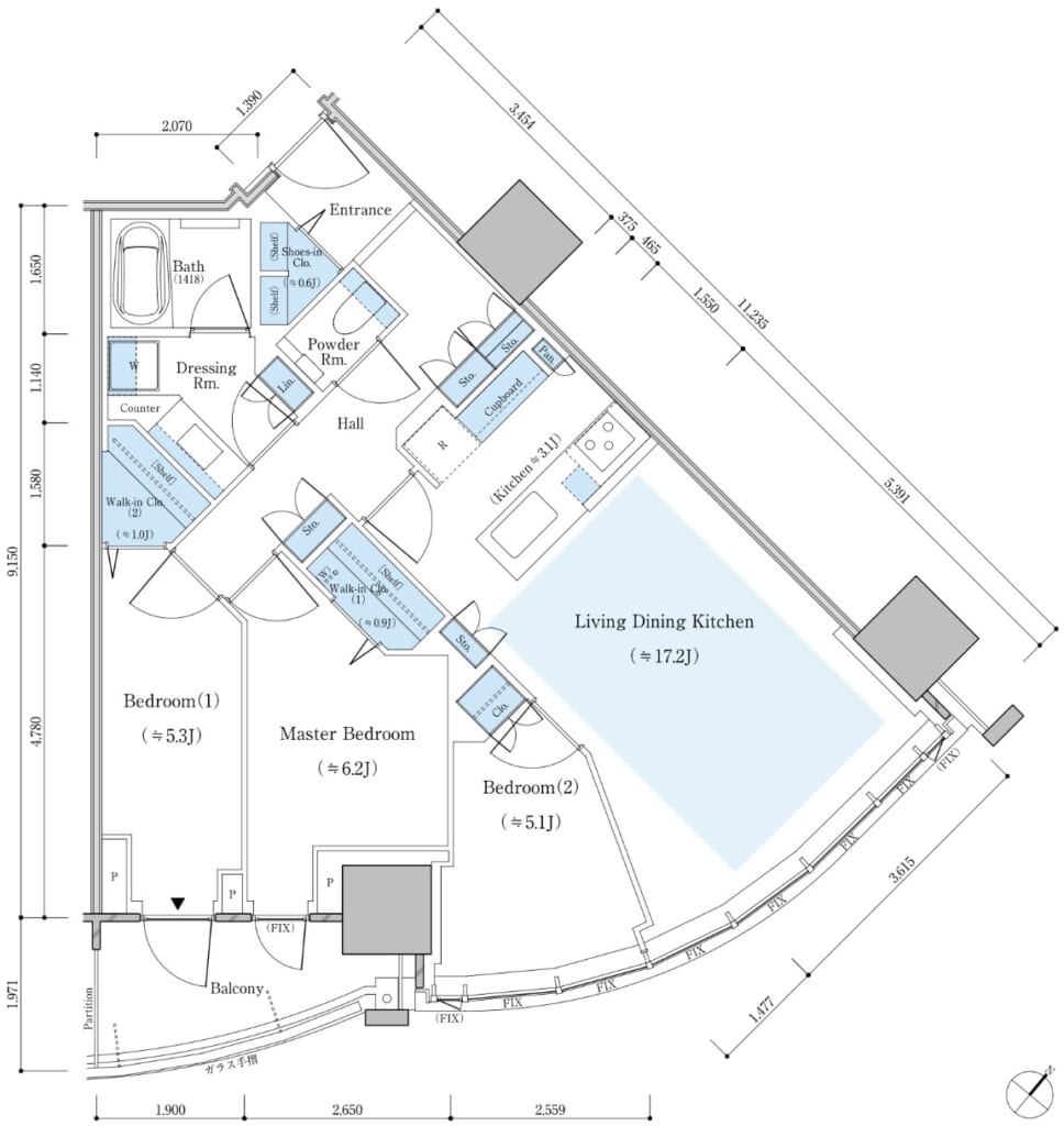 W-79Bseタイプ間取り