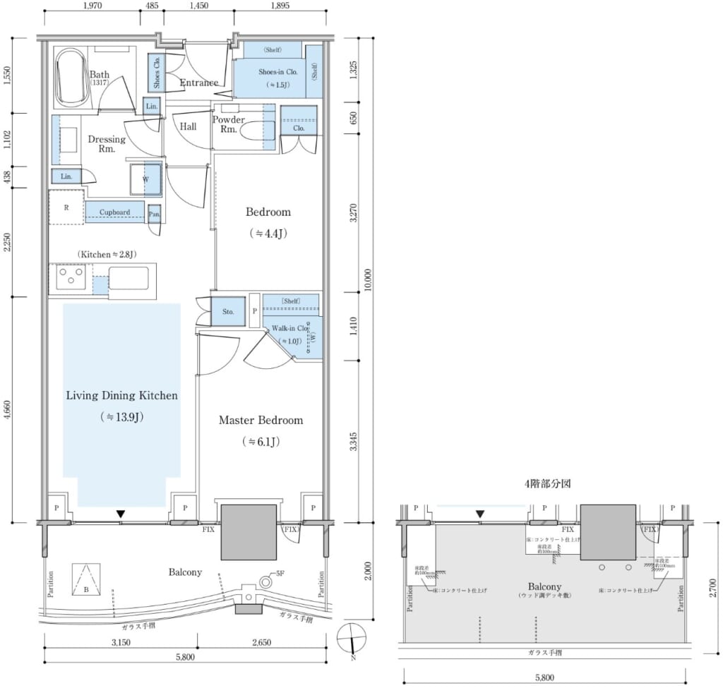 E-57Dnタイプ間取り