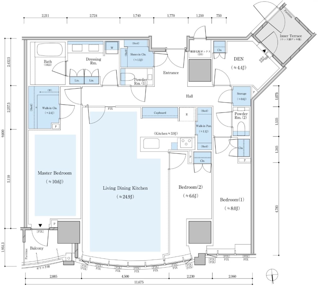 E-130Bnタイプ間取り