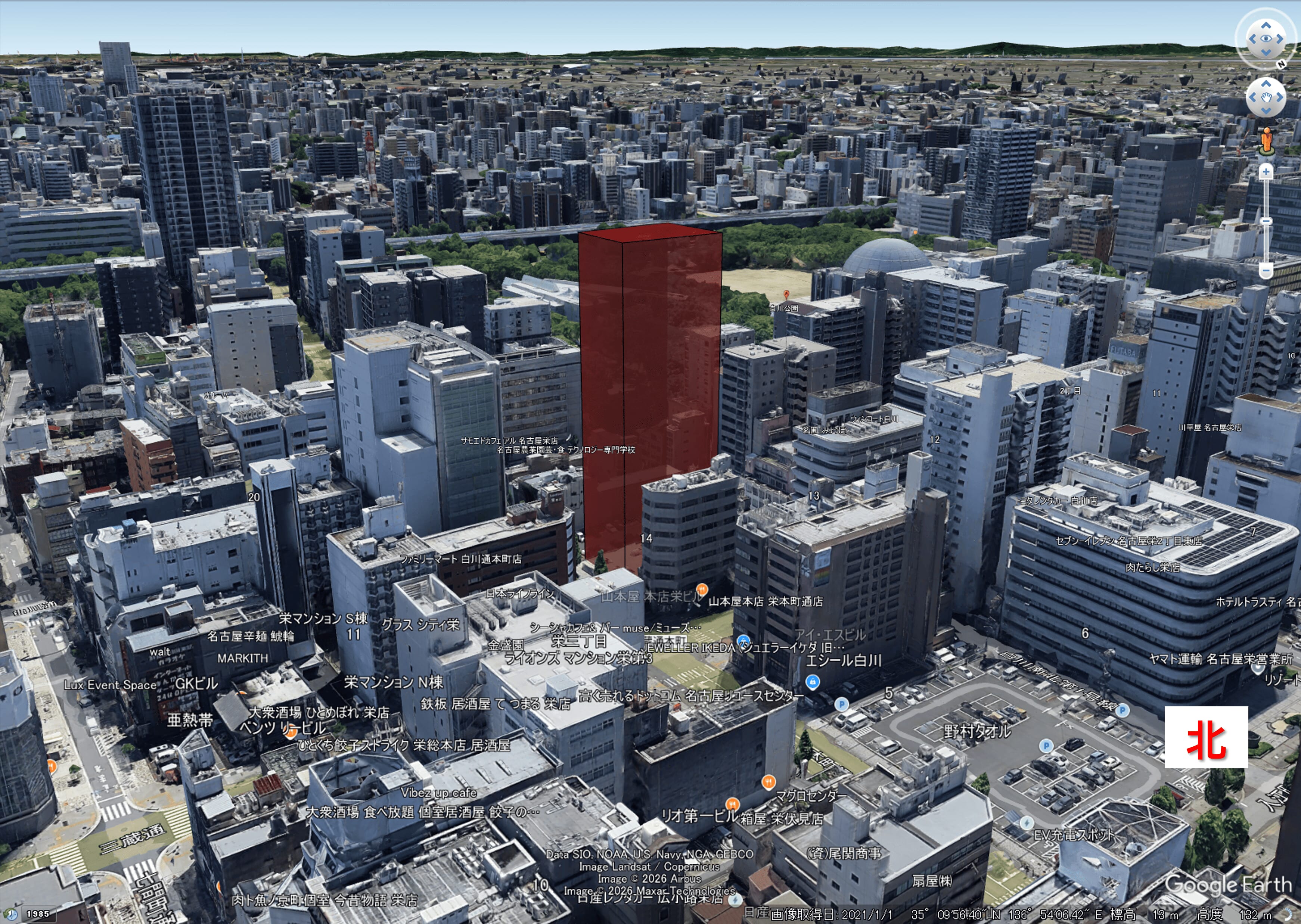 パークタワー栄空撮3｜スムハジメ