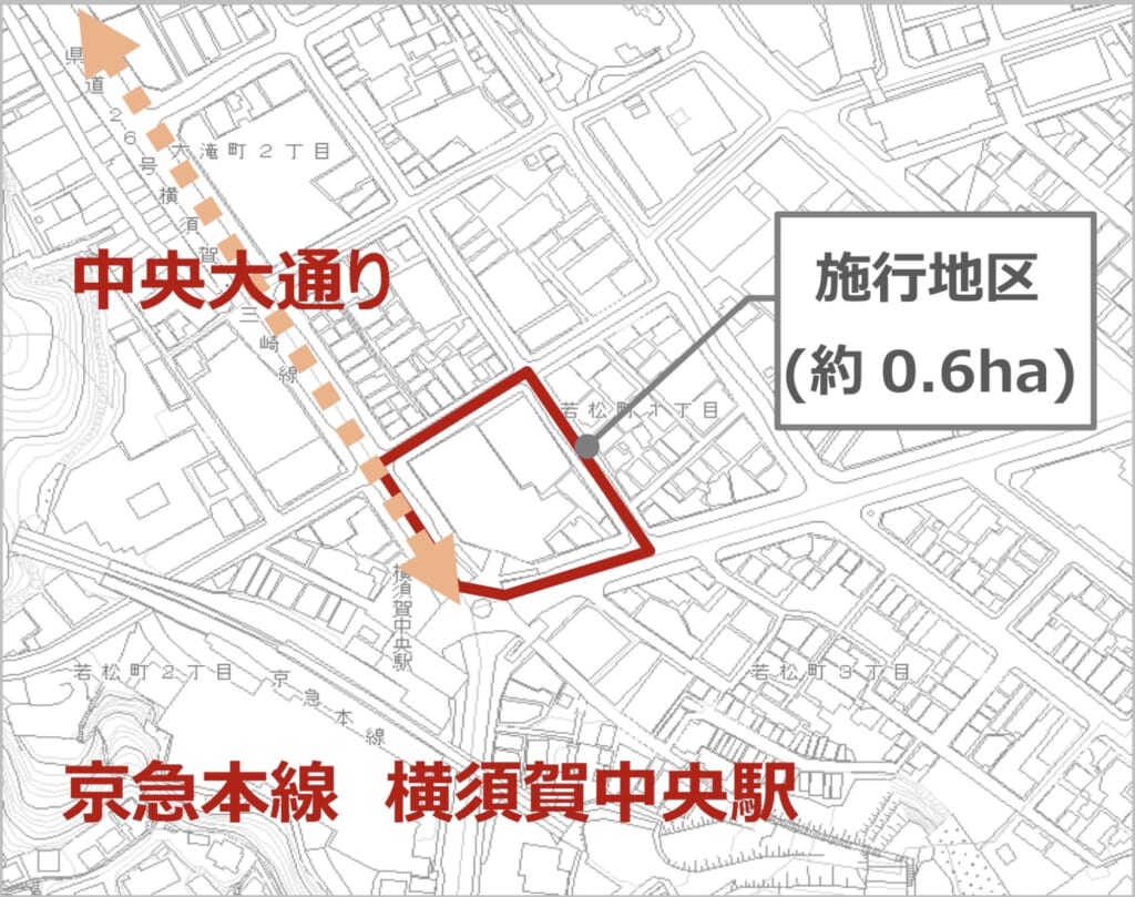 横須賀中央再開発位置