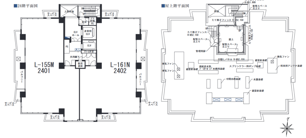 パークタワー栄（平面図）