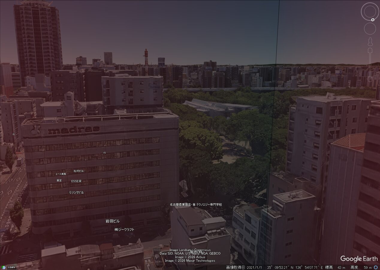 PT栄南東側の眺望