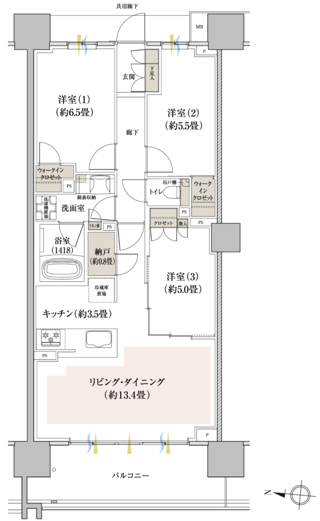 Eタイプ間取り