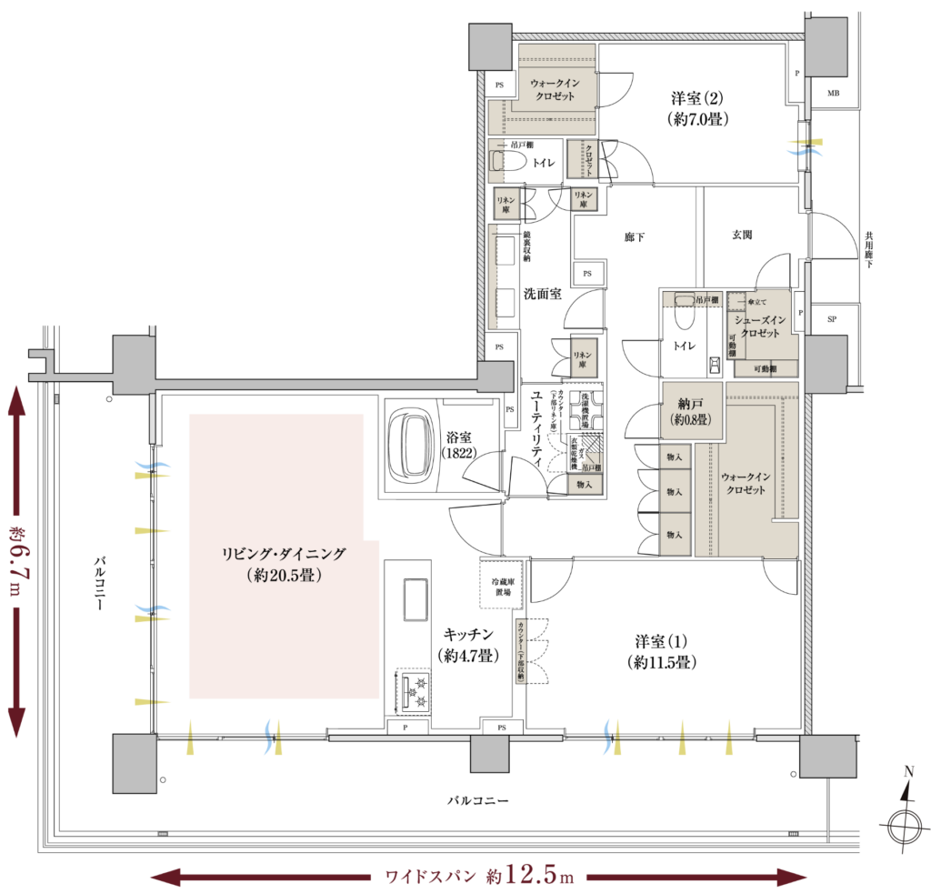 PDタイプ間取り