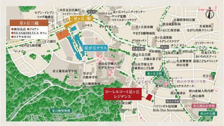 ローレルコート星ヶ丘レジデンス|地図